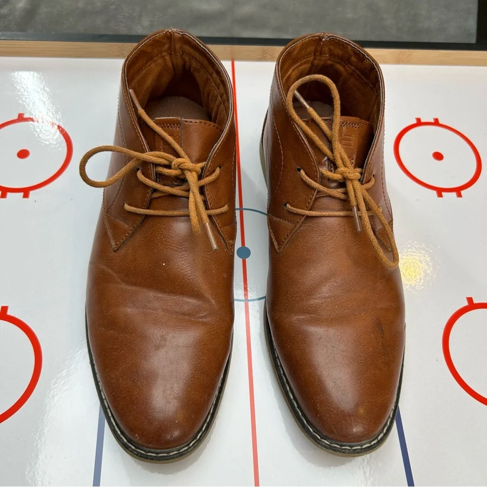 London Fog Blackburn Chukka Men’s Boots Shoes Size 10.5 Memory Foam‎ Color Brown